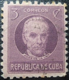 Selo postal de Cuba de 1917 Jose De La Luz Caballero