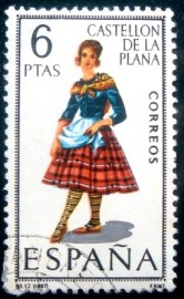 Selo postal da Espanha de 1967 Castellon De la Plana