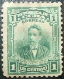 Selo postal de Cuba de 1911 Bartolomé Maso