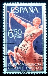 Selo postal da Espanha de 1966 Centaur