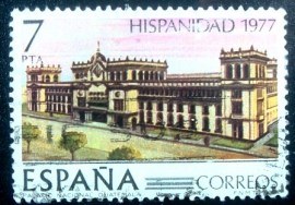 Selo postal da Espanha de 1977 Guatemala
