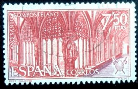 Selo postal da Espanha de 1971 Monastery of Santa Maria la Real