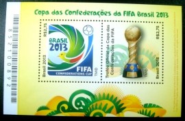 Bloco postal do Brasil de 2013 Copa das Confederações da FIFA Brasil 2013