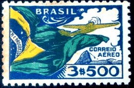 Selo postal AÉREO emitido em 1941 - A - 37 N