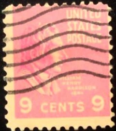 Selo postal dos Estados Unidos de 1938 - William Henry Harrison