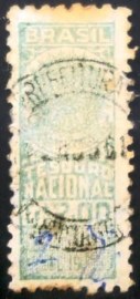 Selo fiscal Tesouro Nacional - 2,00 U verde