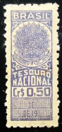 Selo fiscal Tesouro Nacional - 0,50 M