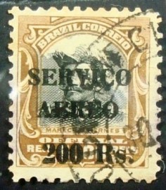 Selo postal AÉREO do Brasil de 1927 - A4 U