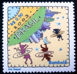 Selo postal do Brasil de 2003 Bambolê