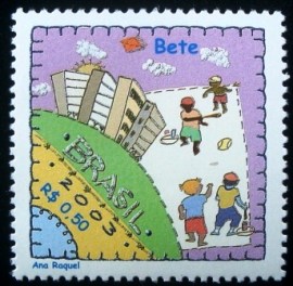 Selo postal do Brasil de 2003 Bete
