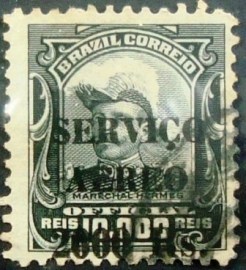 Selo postal do Brasil de 1927 Hermes da Fonseca 2$/10$