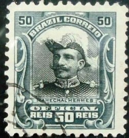 Selo postal Oficial emitido em 1913 pelo Brasil - O 16 U
