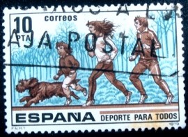 Selo postal da Espanha de 1979 Sport for all