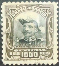 Selo postal Oficial do Brasil de 1913  Hermes da Fonseca 1000