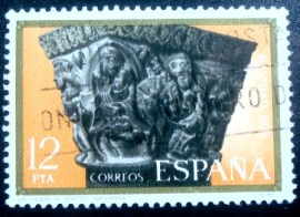 Selo postal da Espanha de 1975 Flight into Egypt