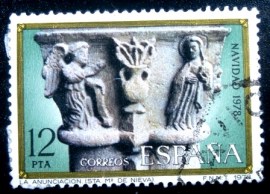 Selo postal da Espanha de 1978 The Annunciation