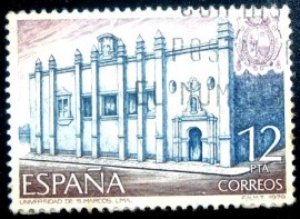Selo postal da Espanha de 1979 Universidade de São Marcos
