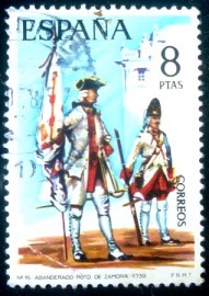 Selo postal da Espanha de 1974 Military Uniforms 1739