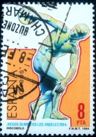 Selo postal da Espanha de 1984 Olympic Games Los Angeles