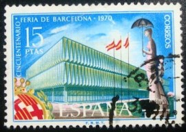 Selo postal da Espanha de 1970 Barcelona Fair