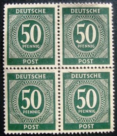 Selo postal efinitivo da Alemanha 1946 Conselho de Controle Aliado  45