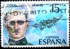 Selo postal da Espanha de 1980 Alfonso de Orleans