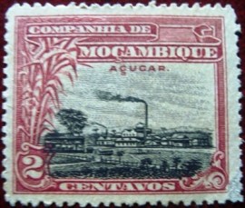 Selo postal de Moçambique (Sociedade) de 1918 Sugar refinery