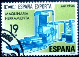 Selo postal da Espanha de 1980 Machine Tools