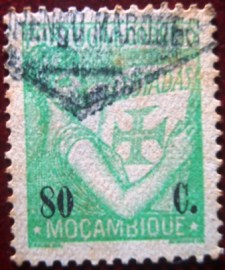 Selo postal de Moçambique de 1933 Lusiads 80c