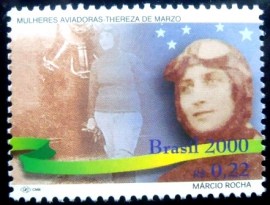 Selo postal do Brasil de 2000 Thereza de Marzo
