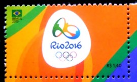 Selo postal do Brasil de 2015 Rio 2016