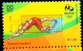 Selo postal do Brasil de 2015 Desportos Aquáticos