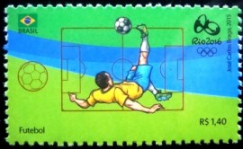 Selo postal do Brasil de 2015 Futebol