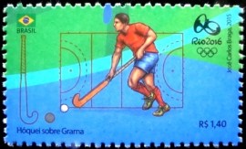 Selo postal do Brasil de 2015 Hóquei sobre Grama