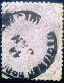 Selo postal Regular emitido no Brasil em 1890 - 78 U
