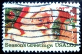 Selo postal dos Estados Unidos de 1983 Santa Claus