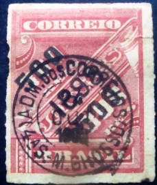 Selo jornal do Brasil de 1899 500 Réis