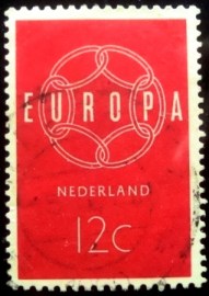 Selo postal da Holanda de 1959 C.E.P.T.- Chain