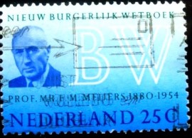 Selo postal da Holanda de 1970 Eduard Maurits Meijers