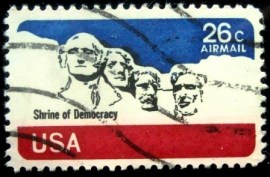 Selo postal dos Estados Unidos de 1974 Rushmore National Memorial