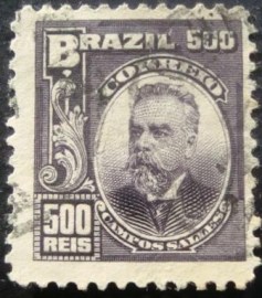 Selo postal Regular emitido no Brasil em 1915 - 143 A U