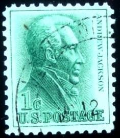 Selo postal dos Estados Unidos de 1963 Andrew Jackson