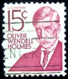 Selo postal dos Estados Unidos de 1979 Oliver Wendell Holmes IIIyA