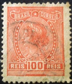 Selo postal Regular emitido no Brasil em 1918 - 165 U