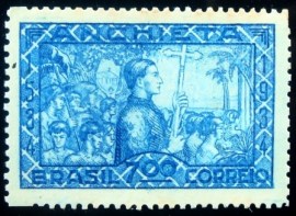 Selo postal do Brasil de 1934 José de Anchieta 700 M