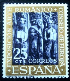 Selo postal da Espanha de 1961 Romanesque Art Exhibition