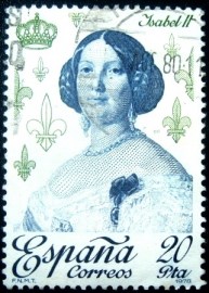 Selo postal da Espanha de 1978 Isabella II