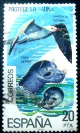 Selo postal da Espanha de 1978 Protege La Fauna