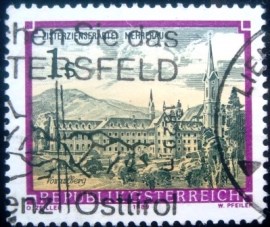 Selo postal da Áustria de 1989 Cistercian Abbey Mehrerau