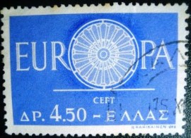 Selo postal da Grécia de 1960 Europa (C.E.P.T.)